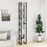vidaXL Dulap &icirc;nalt, alb, 40x30x210 cm, lemn masiv de pin