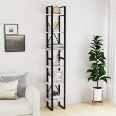 vidaXL Dulap &icirc;nalt, alb, 40x30x210 cm, lemn masiv de pin