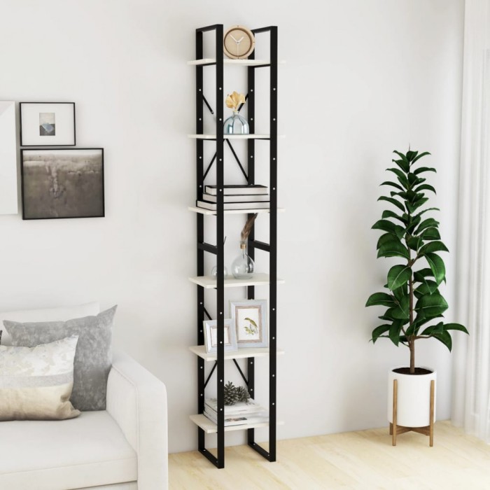 vidaXL Dulap &icirc;nalt, alb, 40x30x210 cm, lemn masiv de pin 806503