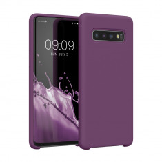 Husa Kwmobile pentru Samsung Galaxy S10, Silicon, Mov, 47732.197 foto