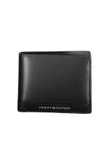 Tommy Hilfiger Portofel Business Mini de piele pentru barbati, Negru, Universala foto