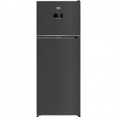 Frigider cu doua usi Beko B5RDNE504LXBR, 477 l, No Frost, HarvestFresh, Everfresh+, AeroFlow, Clasa E, H 185 cm, Dark Inox