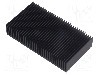 Radiator extrudat, aluminiu, 50mm x 90mm, neagra, FISCHER ELEKTRONIK - SK 624 50 SA