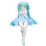 Figurina Hatsune Miku Noodle Stopper PVC Flower Fairy Nemophila Pail Blue Color Ver 15 cm, Furyu