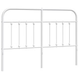 Cumpara ieftin Tablie de pat de schimb metalica, alb, 150 cm