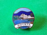 Insigna turistică perioada comunistă - stațiunea balneoclimaterică Sovata din Rom&acirc;nia