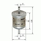 Filtru combustibil SMART FORTWO Cupe (450) (2004 - 2007) BOSCH F 026 402 001