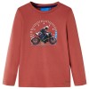 Tricou cu m&acirc;neci lungi pentru copii, henna, 128 12652, vidaXL