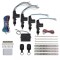vidaXL Set &icirc;nchidere ușă auto cu 2 telecomenzi&amp;4 motoare 12V universal 150044