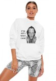 Hanorac dama alb - Dali - I want CASH - L, THEICONIC