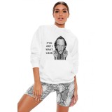 Hanorac dama alb - Dali - I want CASH - XL