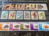 Lot timbre Guyana, Mongolia, stampilate, serii tematice