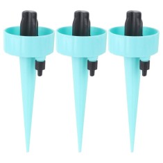 Set 3 buc Picuratoare cu valva pentru irigare, Debit de apa reglabil, pentru plante de interior, PP, 16.5 cm