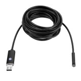 Camera endoscopica pentru telefon, 6 x LED, USB, 5 m, negru
