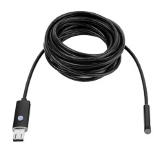 Camera endoscopica pentru telefon, 6 x LED, USB, 5 m, negru