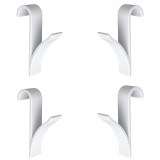 Cumpara ieftin Set 4 suporturi de prosoape si haine, pentru calorifer, plastic, 9.8 cm, alb