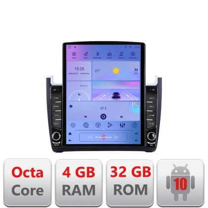 Navigatie VW Polo 2014- G-655 ecran tip TESLA 9.7&quot; cu Android Radio Bluetooth Internet GPS WIFI 4+32GB DSP 4G Octa Cor CarStore Technology