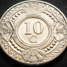 Moneda exotica 10 CENTI - ANTILELE OLANDEZE (Caraibe), anul 2010 * cod 3308