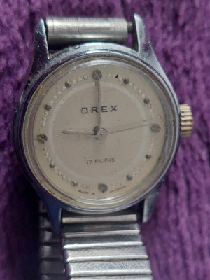 Ceas vechi de Mana OREX,NEfunctional/LIPSA capac,Ceas original RAR de colectie foto