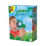 Set baloane de sapun cu jucarie in forma de dinozaur cu solutie, SES Creative