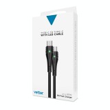 Cabluri si Adaptoare Vetter Type-C Cable to Type-C with LED Status Indicator, 60W, 1.5m, Black