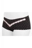 Chilot boxer cu buline și dantelă din Bumbac, LSH 405 - Nero, 98 (M), Conte Elegant