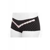 Chilot boxer cu buline și dantelă din Bumbac, LSH 405 - Gri, 94 (S)