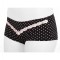 Chilot boxer cu buline și dantelă din Bumbac, LSH 405 - Nero, 98 (M)