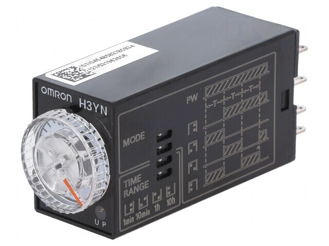 Timer 10h DPDT 250VAC 5A 200-230VAC