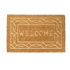 Covoras usa mesaj Welcome, 60 x 40 cm, culoare naturala