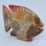 Statueta peste exotic din onix vechi, vintage - 2 fețe