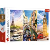 Puzzle trefl 4000 calatorie in europa