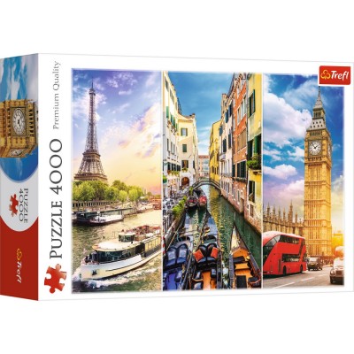 Puzzle trefl 4000 calatorie in europa foto