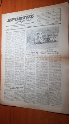 sportul popular 12 noiembrie 1953-meciul de fotbal dinamo buc-dinamo tbilisi 2-1 foto