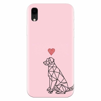 Husa silicon pentru Apple Iphone XR, Love Dog foto