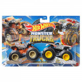 Set 2 masini Monster Truck, Hot Wheels, Safari si Wild Streak, HNX26