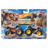 Set 2 masini Monster Truck, Hot Wheels, Safari si Wild Streak, HNX26