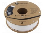 Filament PLA 1,75mm alb POLYMAKER PolyLite&trade; 1kg