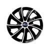 Set 4 Capace Roti potrivite jantelor de 16 inch, pentru Subaru, model Stig Extra Black &amp; White, Autohelix MSA