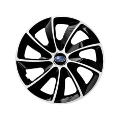 Set 4 Capace Roti potrivite jantelor de 14 inch, pentru Subaru, model Stig Extra Black &amp; White