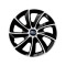 Set 4 Capace Roti potrivite jantelor de 16 inch, pentru Subaru, model Stig Extra Black &amp; White