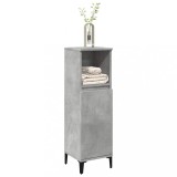 VidaXL Dulap de baie, gri beton, 30x30x100 cm, lemn prelucrat 857110