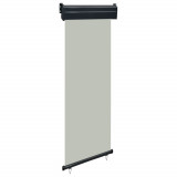 Copertina Laterala Balcon Gossi, Gri, 60 x 250 cm, Poliester, Aluminiu, Protectie UV, Rulare Automata