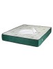 Set Saltea ortopedica, cu arcuri, Memory Super Ortopedic Azalee, 160x200x25cm, fermitate mediu spre tare, cu plasa de arcuri Bonell, memory foam 5 cm,