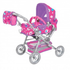 Carucior Papusi cu maner reversibil Play Twingo-S Pink Splash foto