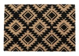 Covoras intrare casa cauciuc fibre cocos Tribal 40x60 cm
