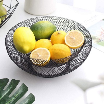 Cos Fructe Metalic Negru, &amp;Oslash; 30 cm - Design Modern foto