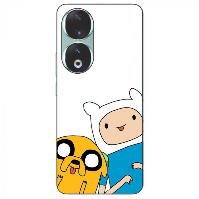 Husa compatibila cu Honor 90 5G Silicon Gel Tpu Model Finn and Jake Tongues