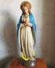 Veche statueta catolica Fecioara Maria icoana statuie vintage religioasa