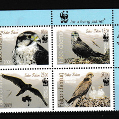 Kyrgzstan - Fauna WWF - PASARI RAPITOARE - MNH